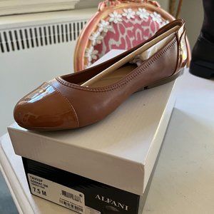 NEW Alfani Ballet Flats Cognac Size 7.5